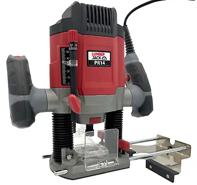 1/4  Plunge Router 240V 1200W With Variable Speed & Parallel Fence Lumberjack  • £59.99