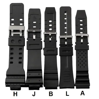 16/18/20/22mm Rubber Strap Watch Band Replace Wrist For CASIOs Watch AU • $11.98