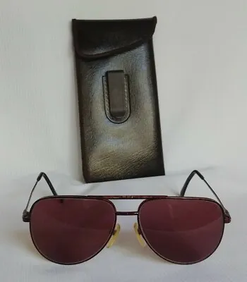 NIKON EB430 Prescription Tortoise Metal Aviator Glasses- Frame Only 61×15 Japan • $120