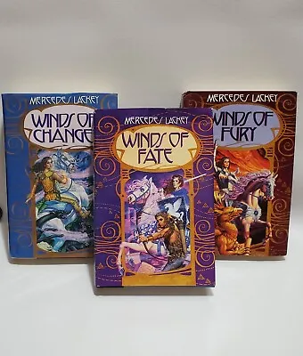 Mage Winds Trilogy Mercedes Lackey Hardcover Books 1-3 Winds Of Fate 1990s • $18.97
