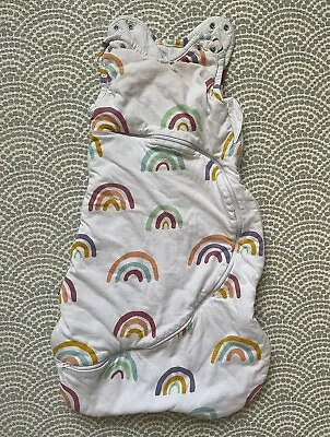 Snuz SnuzPouch 2.5 Tog Cotton Baby Sleeping Bag Sleep Sack 0-6 Months Rainbow • £4.95