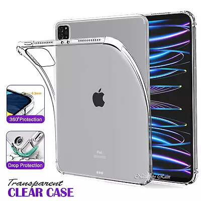 $16.99 • Buy For IPad Pro 11 12.9 Inch 10th 9th Air 5th 4th Gen Clear Case Shockproof Cover
