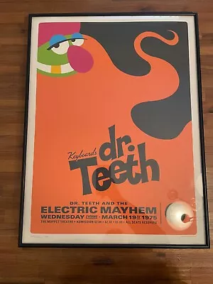 Michael De Pippo Muppets Framed Posters Dr. Teeth Animal COA - 2 Left • $650