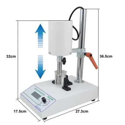 $139.99 • Buy High Speed Homogenizer 2 Working Heads Lab Disperser Emulsifier 8000 To 22000RPM