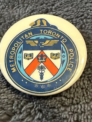 Vintage Metropolitan Toronto Police Department Button!!!!!! • $13