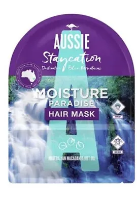 Aussie Staycation Moisture Hair Masks | Australian Macadamia Oil H • £7.49