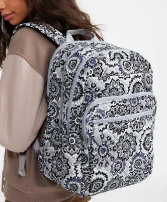 Vera Bradley Women's Cotton Campus Backpack Tranquil Medallion NEW • $69.99