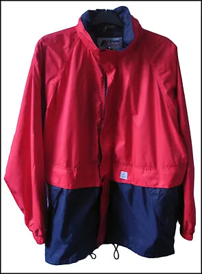 Vintage K-Way Windbreaker Packable Rain Jacket L-XL Chest 48-53  Hipster Rare • $25