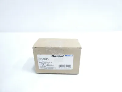 Chemtrol U45TB-E Nibco Tru-bloc Manual Pvc Ball Valve 3/4in • $58.48