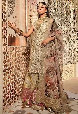 Crimson X Saira Shakira Pakistani 3 Piece Suit Wedding Collection Eid Party UK • £150