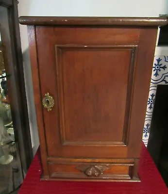 1800's Antique Wooden Table Desk Top Secretary Letter Ledger Holder Lock Drawer • $370