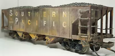 Bachmann G Scale Southern Pacific Hopper Car Custom Weathering Metal Wheels #1 • $49.99