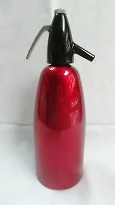 Retro Vintage Red Anodised Soda Syphon Bottle  Hungary • $35