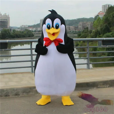 Parade Penguin Mascot Costumes Cartoon Madagascar Animal Halloween Adult Cosplay • $188