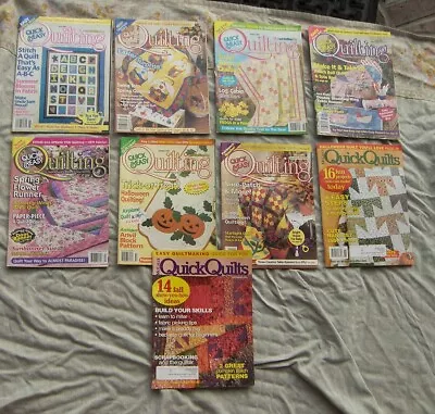 9 Magazines McCall's Quick Quilts Quick & Easy Quilting Halloween Christmas • $9.99