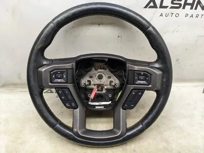 2017 Ford F150 Steering Wheel Leather W Control Buttons GL3J-3600-EE OEM *ReaD* • $254.50