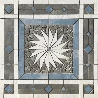 36  X 36  Tile Floor Medallion Deco Mosaic - Happy Floors French Quarter Series • $295