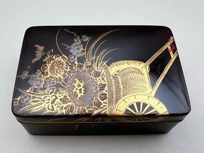 Accessory Case Container Meiji Period Maki-e Art Japanese Antique 2.9inch • $135.55