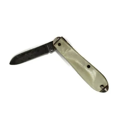 Vintage Utica Cutlery Miniature Cracked Ice Folding Pocket Knife USA  • $15