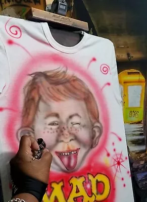 Airbrushed Mad Magazine (Alfred E Numan) Tshirt • $19.95