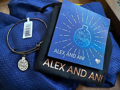 ALEX And ANI “Hello Winter” Holiday Ornament Metallic Charm Bangle: NWT *HTF*!! • $31.62