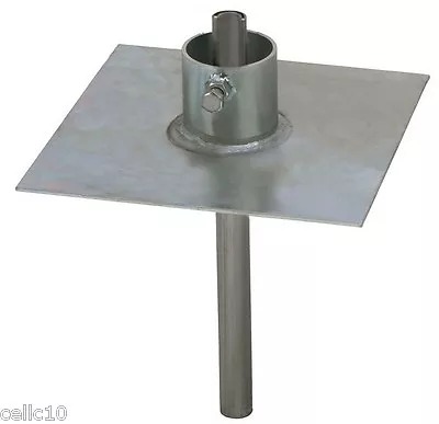 EZ32A Heavy Duty Ground Mount Plate For Telescopic / Push Up Antenna Masts  • $40