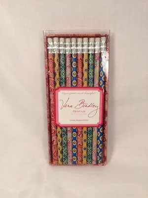 Vera Bradley Take Note Collection Pencils Set Of 10 New In Package Great Gift D2 • $11.69