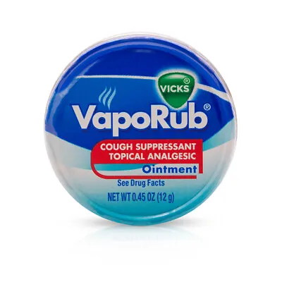 VICKS VAPORUB COUGH SUPPRESSANT TOPICAL ANALGESIC 0.45 OZ (12gr) VICK VAPORUB • $7.99