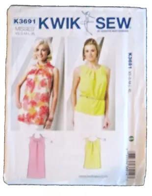 Kwik Sew Sewing Pattern K3691 ~ Misses Tunic And Top - Uncut • $12.50