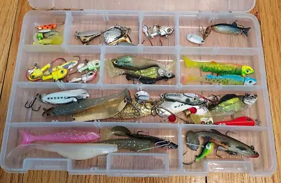 Plano Tackle Box Full Fishing Lures Jigs Swim Baits Spinners Spoons Underspin's • $39