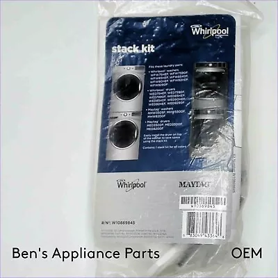 Brand New Oem Whirlpool W10869845 Front Load Washer/ Dryer Stack Kit D-028 T • $12.99