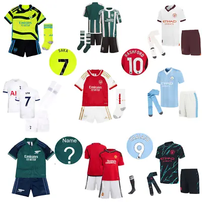 23-24 Season Home Away Third Football Kit For Kids With Socks Customized/ • £20.82