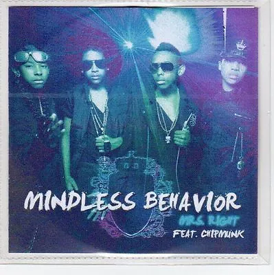 (EA895) Mindless Behavior Ft Chipmunk Mrs Right - 2012 DJ CD • $3.78