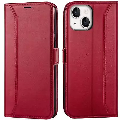 Flip Case For IPHONE 15 Rfid Protective Case Wallet Cover Book Cover • £13.75