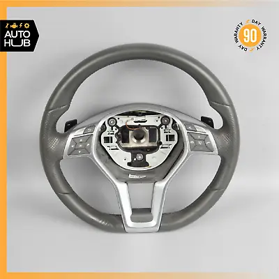 12-18 Mercedes W212 E350 CLS550 AMG Sport Steering Wheel Flat Bottom OEM 65k • $473.10