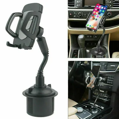 1x Black Car Mount Cup Holder Cradle Adjustable Accessories For Cell Phone GPS  • $18.57