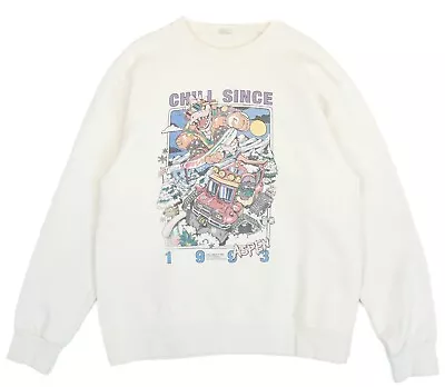 John Galt Chill Since 1993 Aspen Vintage Brandy Melville Print Sweater Men's XL • $32