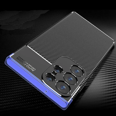 £2.95 • Buy For Samsung Galaxy S23 Ultra / S23+ / S23 Case Slim Carbon Fibre Gel Phone Cover