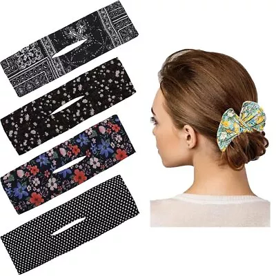 4Pcs Magic Donut Hair Bun Maker For Women Soft Black Deft Bun For Hair Bands ... • $18.10