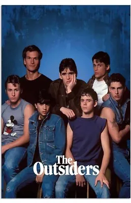 The Outsiders 1983 Movie 12x18 Canvas Wall Art Poster Patrick Swayze Tom Cruise • £9.64