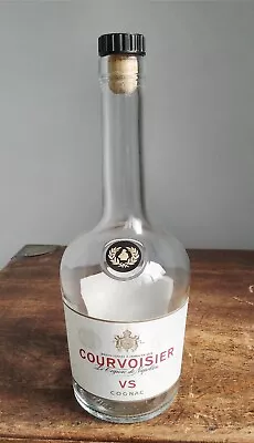 COURVOISIER VS COGNAC EMPTY CLEAR GLASS 700ml BOTTLE - Good Clean Cond'n • £2