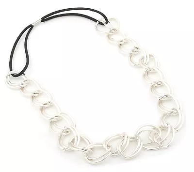 Zest Double Chain Headband Hair Accessory Silver • £2.99