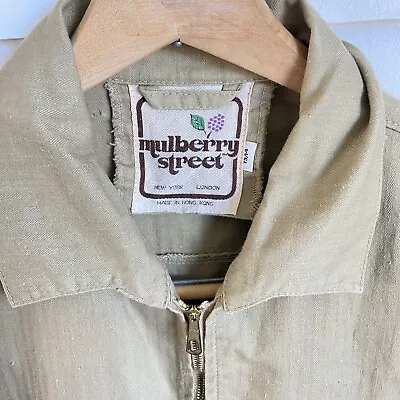 VTG 80s Mulberry Street Women's Barn Jacket Cotton Med LA New York Street Wear • $21.99