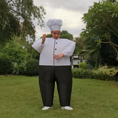 Blow Up Costume Fat Chef Cosplay Costumes Halloween Inflatable Clothes Funny • £33