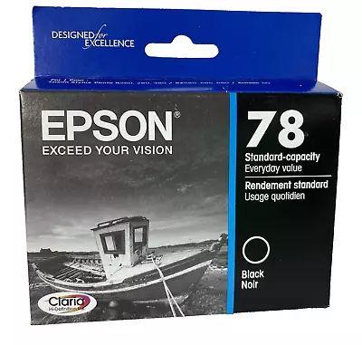 Epson 78 Black Ink Cartridge NEW SEALED Exp 11/2024 OEM • $17.98