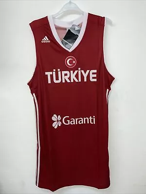 £10 • Buy ADIDAS Turkey National Basketball Team Vest Jersey Size Large New With Tags