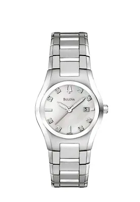 Bulova Women's Quartz Calendar Stainless Steel Watch 32mm 96P108 • $101.99