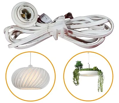$14.68 • Buy  Hanging Lamp Light Cord 15 Feet Lantern Extension Cable With E26 / E27 Socket