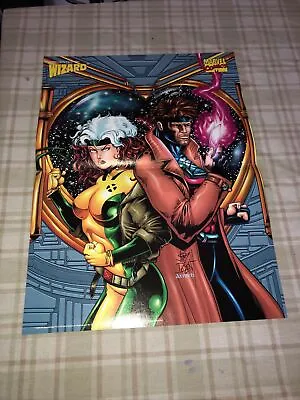 Rogue And Gambit Poster 1997 X-Men Wizard Magazine Marvel Comics Dawn Of X 16x10 • $25