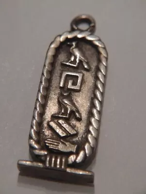£15 • Buy Solid Silver Egyptian Hieroglyphs Ingot/Pendant